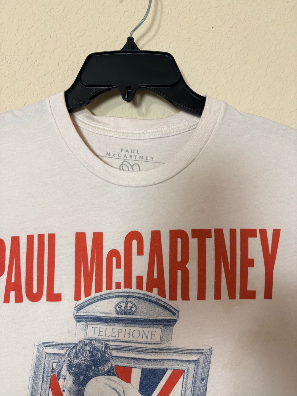 Paul McCartney Ivory Crew Neck Short Sleeve Cotton T-Shirt Tee Size Small - Picture 4 of 14